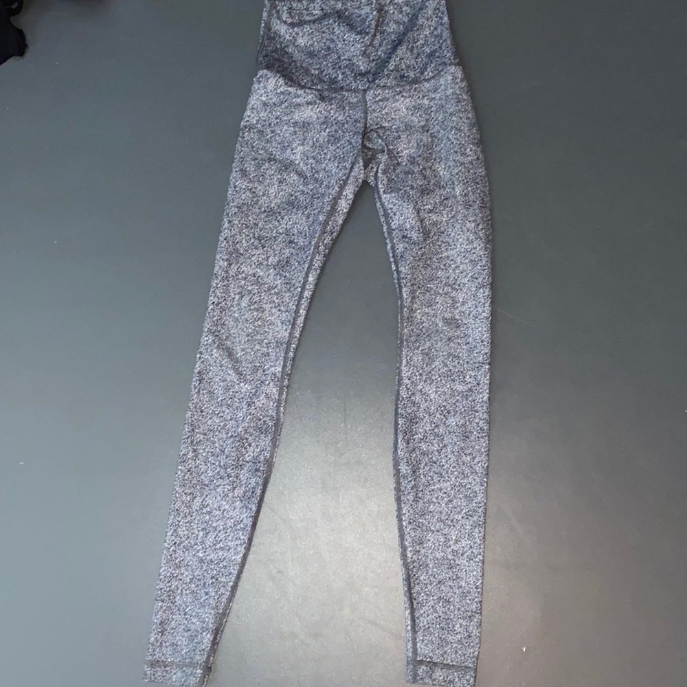 Grey Speckled High Waisted Lululemon Leggings